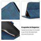 For Huawei P30 Lite Retro Magnetic Closing Clasp Horizontal Flip Leather Case with Holder & Card Slots & Photo Frame & Wallet(Navy Blue) - 3