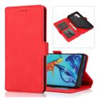 For Huawei P30 Pro Retro Magnetic Closing Clasp Horizontal Flip Leather Case with Holder & Card Slots & Photo Frame & Wallet(Red) - 1