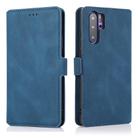 For Huawei P30 Pro Retro Magnetic Closing Clasp Horizontal Flip Leather Case with Holder & Card Slots & Photo Frame & Wallet(Navy Blue) - 2