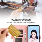 For Huawei P40 Pro Retro Magnetic Closing Clasp Horizontal Flip Leather Case with Holder & Card Slots & Photo Frame & Wallet(Rose Gold) - 3