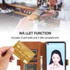 For Huawei P40 Pro Retro Magnetic Closing Clasp Horizontal Flip Leather Case with Holder & Card Slots & Photo Frame & Wallet(Brown) - 3