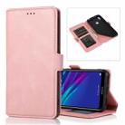 For Huawei Y6 (2019) Retro Magnetic Closing Clasp Horizontal Flip Leather Case with Holder & Card Slots & Photo Frame & Wallet(Rose Gold) - 1