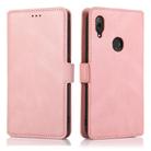 For Huawei Y6 (2019) Retro Magnetic Closing Clasp Horizontal Flip Leather Case with Holder & Card Slots & Photo Frame & Wallet(Rose Gold) - 2