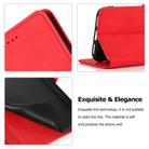 For Huawei Y6 (2019) Retro Magnetic Closing Clasp Horizontal Flip Leather Case with Holder & Card Slots & Photo Frame & Wallet(Red) - 3