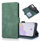 For Huawei nova 7 5G Retro Magnetic Closing Clasp Horizontal Flip Leather Case with Holder & Card Slots & Photo Frame & Wallet(Green) - 1