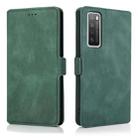 For Huawei nova 7 5G Retro Magnetic Closing Clasp Horizontal Flip Leather Case with Holder & Card Slots & Photo Frame & Wallet(Green) - 2