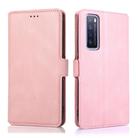 For Huawei nova 7 5G Retro Magnetic Closing Clasp Horizontal Flip Leather Case with Holder & Card Slots & Photo Frame & Wallet(Rose Gold) - 2