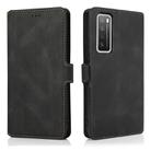 For Huawei nova 7 5G Retro Magnetic Closing Clasp Horizontal Flip Leather Case with Holder & Card Slots & Photo Frame & Wallet(Black) - 2