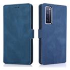 For Huawei nova 7 5G Retro Magnetic Closing Clasp Horizontal Flip Leather Case with Holder & Card Slots & Photo Frame & Wallet(Navy Blue) - 2