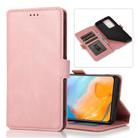 For Huawei P40 Pro+ Retro Magnetic Closing Clasp Horizontal Flip Leather Case with Holder & Card Slots & Photo Frame & Wallet(Rose Gold) - 1