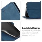 For Huawei P40 Pro+ Retro Magnetic Closing Clasp Horizontal Flip Leather Case with Holder & Card Slots & Photo Frame & Wallet(Navy Blue) - 3
