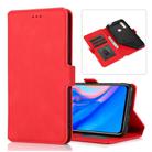 For Huawei Y9 Prime (2019) Retro Magnetic Closing Clasp Horizontal Flip Leather Case with Holder & Card Slots & Photo Frame & Wallet(Red) - 1