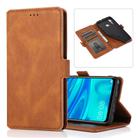 For Huawei Enjoy 9s Retro Magnetic Closing Clasp Horizontal Flip Leather Case with Holder & Card Slots & Photo Frame & Wallet(Brown) - 1