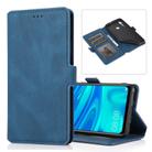 For Huawei Enjoy 9s Retro Magnetic Closing Clasp Horizontal Flip Leather Case with Holder & Card Slots & Photo Frame & Wallet(Navy Blue) - 1