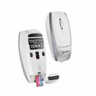 HXSJ M109 Mini Wireless Mouse, 3D Right, TF Card Reader, 4D Mute Buttons(Space Silver) - 1