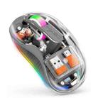 HXSJ M333 Three Modes Transparent Wireless Mouse(Space Grey) - 1