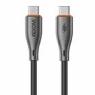 WK WDC-68 Kinkong Flash Series 1m 65W PVC Fast Charging Data Cable, Interface:Type-C to Type-C(Black) - 1