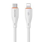 WK WDC-69 Kinkong Flash Series 1m PD27W PVC Fast Charging Data Cable, Interface:Type-C to 8 Pin(White) - 1