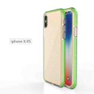 For iPhone X / XS TPU Double-color Shockproof Protective Case(Fresh Green) - 2