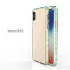 For iPhone X / XS TPU Double-color Shockproof Protective Case(Mint Green) - 2