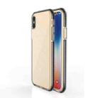 For iPhone X / XS TPU Double-color Shockproof Protective Case(Black) - 1