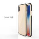 For iPhone X / XS TPU Double-color Shockproof Protective Case(Black) - 1