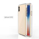 For iPhone X / XS TPU Double-color Shockproof Protective Case(White) - 2