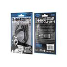 WK WDC-79 3 in 1 Kinkong Flash Series 1.2m 66W PVC Fast Charging Data Cable, Interface:USB to Type-C+8 Pin+Micro(Black) - 3