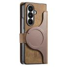 For Samsung Galax Z Fold7 5G CaseNeo MagSafe RFID Anti-theft Retro Leather Phone Case(Brown) - 3