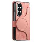 For Samsung Galax Z Fold7 5G CaseNeo MagSafe RFID Anti-theft Retro Leather Phone Case(Pink) - 3