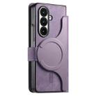For Samsung Galax Z Fold7 5G CaseNeo MagSafe RFID Anti-theft Retro Leather Phone Case(Purple) - 3