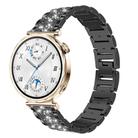 22mm For Huawei Watch GT5/GT5 Pro/4/4 Pro xDfind Diamond Jewelry Steel Watch Band(Black) - 1