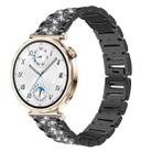 18mm For Huawei GT5/GT4 41mm / OPPO Watch X2 Mini xDfind Diamond Jewelry Steel Watch Band(Black) - 1