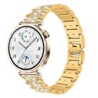 18mm For Huawei GT5/GT4 41mm / OPPO Watch X2 Mini xDfind Diamond Jewelry Steel Watch Band(Gold) - 1
