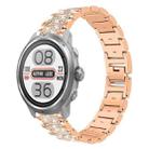 20mm For COROS APEX 2 42mm / PACE 2 xDfind Diamond Jewelry Steel Watch Band(Rose Gold) - 1