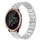 20mm For Garmin Forerunner 570 42mm/245/645/158 xDfind Diamond Jewelry Steel Watch Band(Silver) - 1