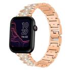20mm For Ticwatch GTH / E3 / E / 2 xDfind Diamond Jewelry Steel Watch Band(Rose Gold) - 1
