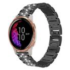 20mm For Garmin venu 2 / venu / Sq2 / Sq xDfind Diamond Jewelry Steel Watch Band(Black) - 1
