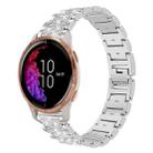 20mm For Garmin venu 2 / venu / Sq2 / Sq xDfind Diamond Jewelry Steel Watch Band(Silver) - 1