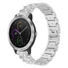 20mm For Garmin GarminMove Sport / vivoactive3 xDfind Diamond Jewelry Steel Watch Band(Silver) - 1