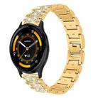 22mm For Garmin Venu 3 / vivoactive4 xDfind Diamond Jewelry Steel Watch Band(Gold) - 1