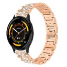 22mm For Garmin Venu 3 / vivoactive4 xDfind Diamond Jewelry Steel Watch Band(Rose Gold) - 1