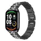 22mm For Xiaomi Haylou Watch LS09B / LS05S / LS10 xDfind Diamond Jewelry Steel Watch Band(Black) - 1
