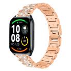 22mm For Xiaomi Haylou Watch LS09B / LS05S / LS10 xDfind Diamond Jewelry Steel Watch Band(Rose Gold) - 1