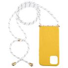 For iPhone 12 / 12 Pro Wheat TPU Protective Case with Lanyard(Yellow) - 2