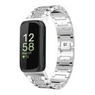 For Fitbit Inspire 3 12mm xDfind Diamond Jewelry Stainless Steel Watch Band(Silver) - 1