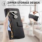 For Samsung Galax Z Fold7 5G Retro MagSafe Magnetic Zipper Wallet Leather Phone Case(Black) - 3