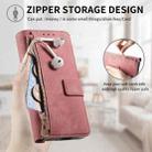 For Samsung Galax Z Fold7 5G Retro MagSafe Magnetic Zipper Wallet Leather Phone Case(Pink) - 3