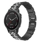 For Garmin Fenix 8/7S/6S/5S 20mm 18mm xDfind Diamond Jewelry Stainless Steel Watch Band(Black) - 1