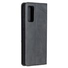 For Samsung Galaxy S20 FE 5G / S20 Lite Rhombus Texture Horizontal Flip Magnetic Leather Case with Holder & Card Slots(Black) - 3